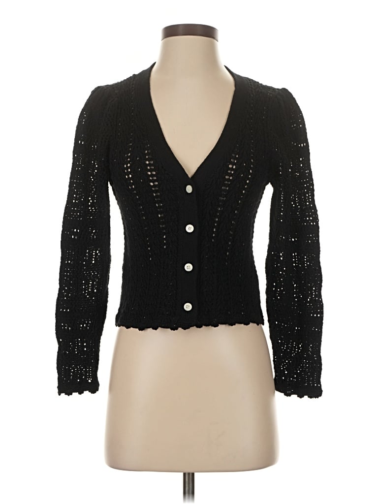 Pre-owned Wilfred Cardigan Sweater In Black