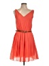 Assorted Brands 100% Polyester Solid Orange Cocktail Dress Size L - photo 1