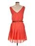 Assorted Brands 100% Polyester Solid Orange Cocktail Dress Size L - photo 2