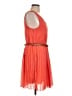 Assorted Brands 100% Polyester Solid Orange Cocktail Dress Size L - photo 4