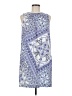 H&M 100% Polyester Paisley Blue Casual Dress Size 8 - photo 1