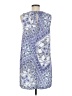 H&M 100% Polyester Paisley Blue Casual Dress Size 8 - photo 2