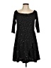 Miss Selfridge Stars Black Cocktail Dress Size 10 - photo 1