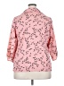 George 100% Polyester Print Pink 3/4 Sleeve Blouse Size 2X - photo 2