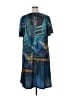 Unbranded Graphic Blue Teal Casual Dress Size XXL (estimated) - photo 2