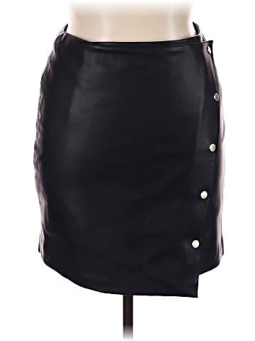 Mint Velvet Faux Leather Skirt (view 1)