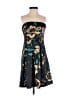 Guess Floral Multi Color Black Cocktail Dress Size 1 - photo 1