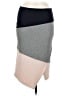 HD in Paris Color Block Gray Casual Skirt Size 6 - photo 1