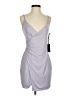 H:ours Solid Gray Cocktail Dress Size S - photo 1