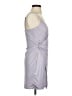 H:ours Solid Gray Cocktail Dress Size S - photo 4