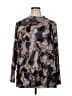 Logo Layers Gray Long Sleeve Blouse Size 2X - photo 1