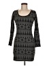 Tyche Argyle Gray Casual Dress Size M - photo 1