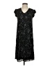 Old Navy 100% Nylon Stars Black Casual Dress Size S - photo 1