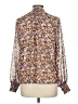Torrid Floral Brown Pink Long Sleeve Blouse Size Med Plus (00) - photo 2