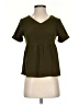 Zalora 100% Polyester Green Short Sleeve Blouse Size XS - photo 1