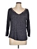 Jennifer Lopez Gray 3/4 Sleeve Top Size L - photo 1