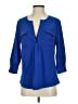 Banana Republic 100% Polyester Blue 3/4 Sleeve Blouse Size XS - photo 1