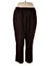 D&Co. Solid Brown Casual Pants Size 2X (petite) - photo 1