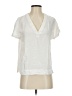 Express Design Studio White Yellow Short Sleeve Blouse Size S - photo 1