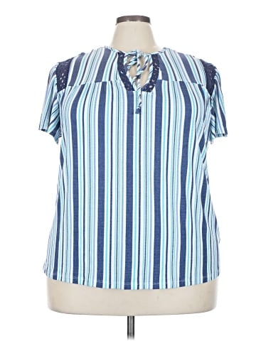 Como Blu Short Sleeve Blouse (view 1)