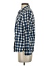 Gap Outlet 100% Cotton Plaid Blue Long Sleeve Button-Down Shirt Size XS - photo 5