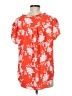 41Hawthorn 100% Polyester Orange Short Sleeve Blouse Size M - photo 2