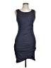 Leith Solid Gray Casual Dress Size M - photo 1