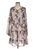 Unbranded 100% Polyester Floral Gray Cocktail Dress Size S - photo 1