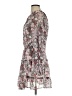Unbranded 100% Polyester Floral Gray Cocktail Dress Size S - photo 5