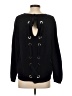 Repeat Cashmere 100% Cotton Solid Black Pullover Sweater Size XS - photo 2