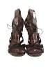 Sigerson Morrison 100% Leather Brown Gray Sandals Size 8 - photo 2