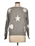For The Republic Stars Gray Pullover Sweater Size L - photo 1
