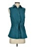 Athleta 100% Polyester Teal Sleeveless Blouse Size S - photo 1