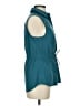 Athleta 100% Polyester Teal Sleeveless Blouse Size S - photo 4