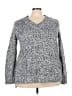 Chaps Tweed Gray Pullover Sweater Size 2X - photo 1