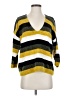 Express 100% Polyester Stripes Yellow Pullover Sweater Size S - photo 1