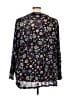 Logo Layers Floral Black Long Sleeve Blouse Size 5X - photo 2