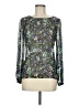 Ambiance Apparel 100% Polyester Silver Long Sleeve Blouse Size M - photo 1