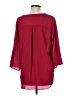 Chaus 100% Polyester Red 3/4 Sleeve Blouse Size M - photo 2