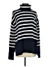 Gap 100% Cotton Stripes Blue Turtleneck Sweater Size S (tall) - photo 1