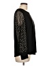 Anne Klein 100% Polyester Black Long Sleeve Top Size L - photo 4
