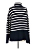 Gap 100% Cotton Stripes Blue Turtleneck Sweater Size S (tall) - photo 2