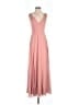 After Six 100% Polyester Solid Pink Casual Dress Size 0 - photo 1