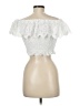Aqua White Short Sleeve Top Size M - photo 2