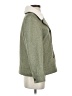 Old Navy 100% Polyester Tweed Green Coat Size XS - photo 4