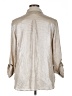 Chico's 100% Polyester Metallic Ivory 3/4 Sleeve Blouse Size XL (3) - photo 2