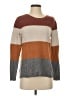 Pinque Color Block Brown Pullover Sweater Size S - photo 1