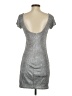 Honey Punch 100% Polyester Metallic Silver Cocktail Dress Size S - photo 2