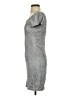 Honey Punch 100% Polyester Metallic Silver Cocktail Dress Size S - photo 5