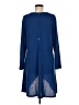 Chico's Solid Blue Casual Dress Size Med (1) - photo 2